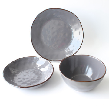 Ensembles de vaisselle en céramique avec glaçure réactive pour la maison